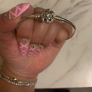 Pandora Moments Snowflake Clasp Bangle NOWT